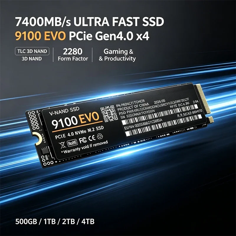 Gaming M.2 NVMe SSD 9100 EVO P - огляд і ціна M.2 Nvme 4Tb Pcie 4.0 Ssd
