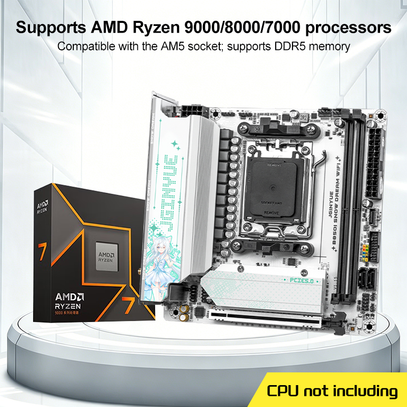 JGINYUE B850I SNOW DREAM WIFI  - огляд і ціна B650 Itx Motherboard Wifi