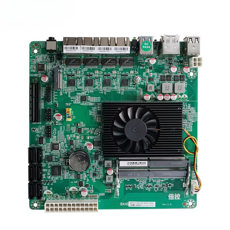 N5105 Quad-Core N100 Soft Rout - огляд і ціна Nas Motherboard N100 6 Sata
