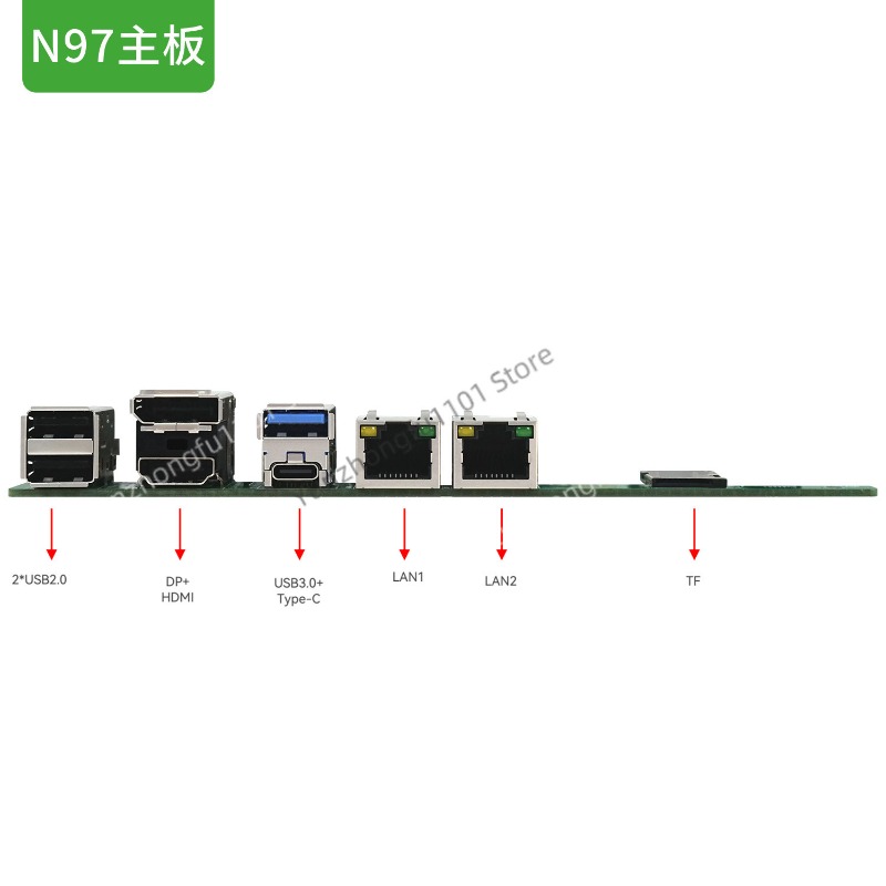 N150 NAS Host SATA Motherboard - огляд і ціна Nas Motherboard N100 6 Sata