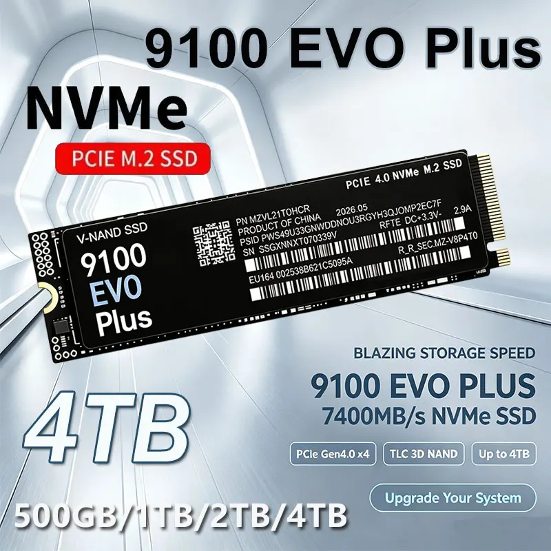 9100 EVO Plus M.2 NVMe SSD 1TB - огляд і ціна M.2 Nvme 4Tb Pcie 4.0 Ssd