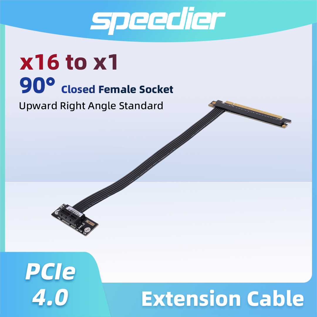 PCIe 4.0 / 3.0 X16 To X1 X4 X8 - огляд і ціна Pcie 4.0 X16 Riser Cable 90 Degree